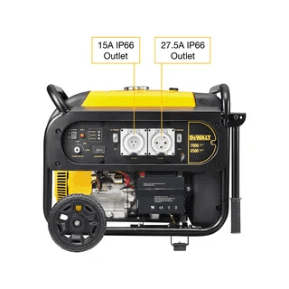 7000 watt generator outlets with 15A and 27.5A connections