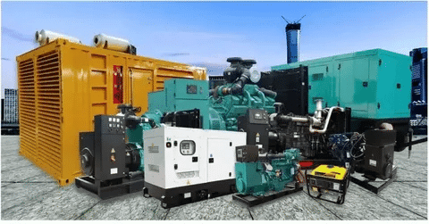Range of diesel generator models showing diverse sizes and capacities for long lifespan