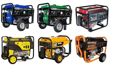Champion, CAT, Generac, Predator, and other 4000 watt portable generators.