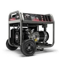 Briggs & Stratton portable generator delivering reliable backup electricity for home or job site.