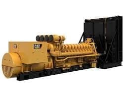 Caterpillar diesel industrial generator set used for high-capacity power generation in commercial facilities.