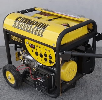 Champion 7000 watt heavy duty generator with yellow casing