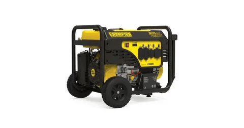 Rear view of Champion 7500 watt portable generator