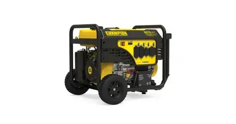 Rear view of Champion 7500 watt portable generator