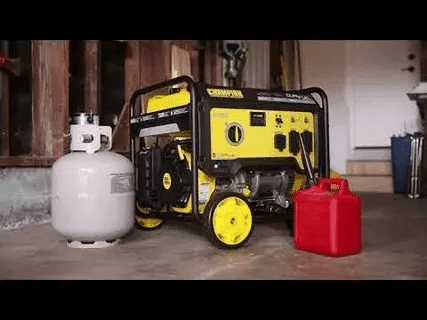 Crownman 6500 watt dual fuel generator with propane and gasoline option