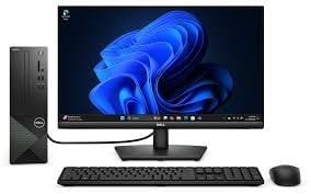 Desktop PC with monitor, keyboard, and mouse operating on power from a 10,000-watt generator.