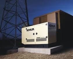 Kohler industrial standby generator installed for uninterrupted commercial and industrial power supply.