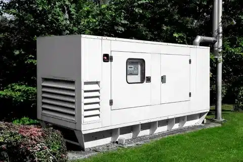 Large industrial generator unit for high capacity electricity generation.