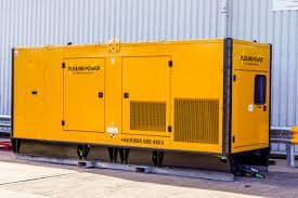 Heavy-duty industrial standby generator installed for large-scale power backup.