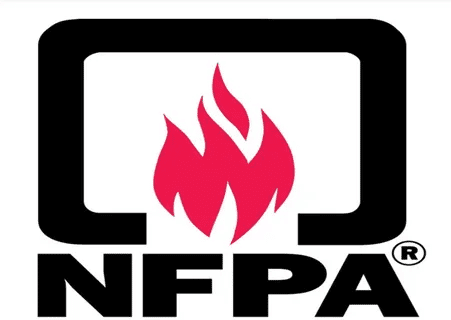 NFPA logo representing fire safety and generator testing standards