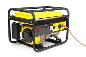 Portable diesel generator for home or job site backup power supply.