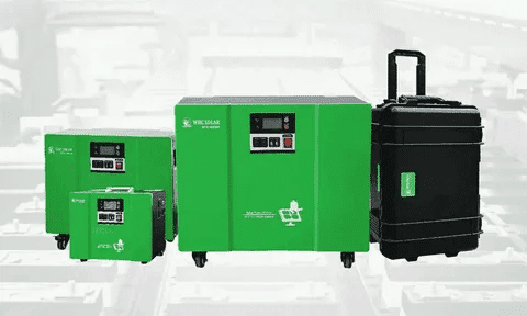 Portable solar inverter generator system for home and outdoor use