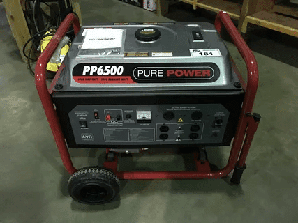 Pure Power PP6500 generator designed for heavy duty household and jobsite use