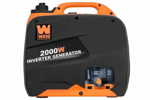 WEN 2000 watt inverter generator showing side panel and durable construction.