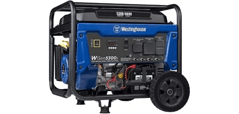 Westinghouse 5300 watt portable generator with wheels